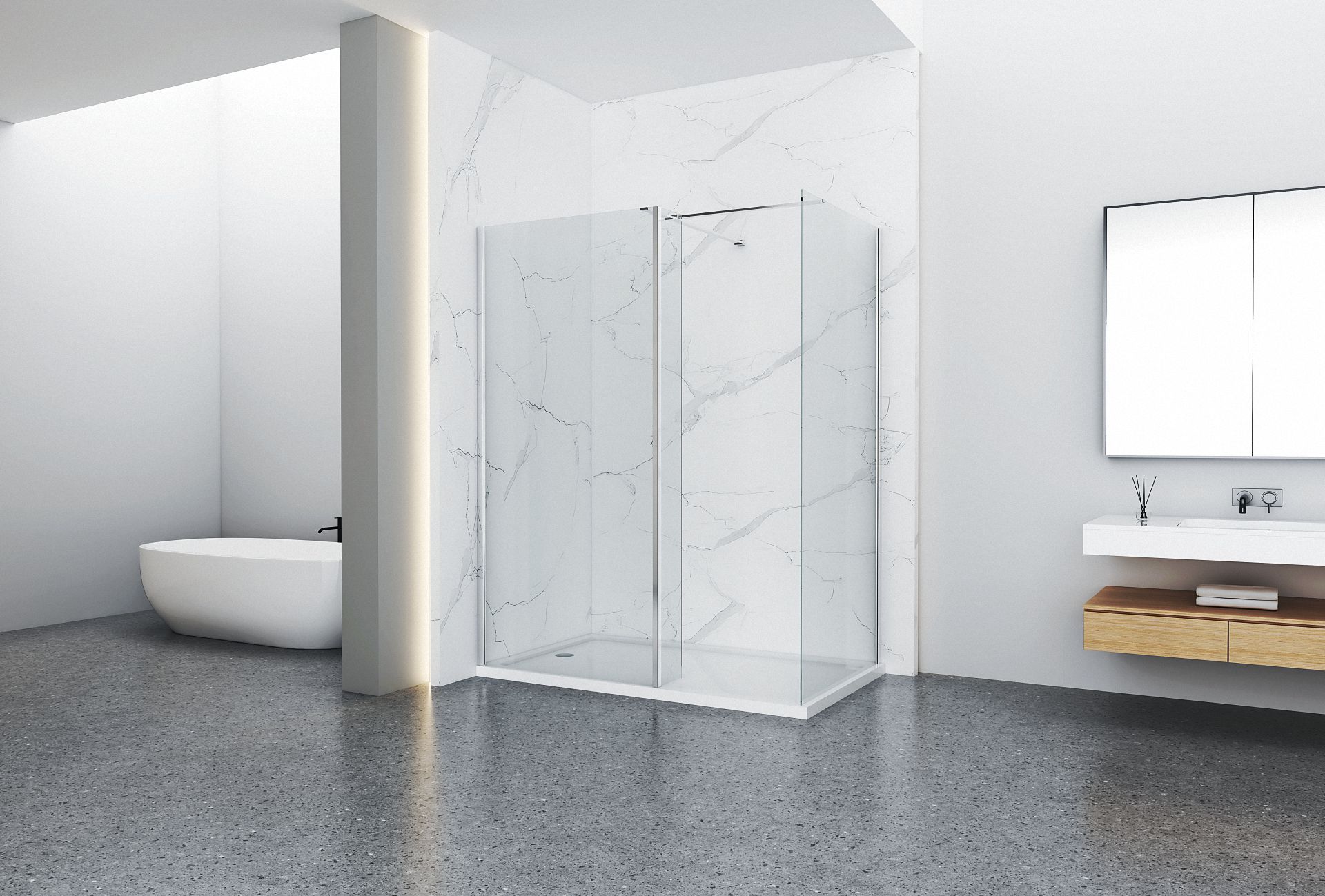 Shower screen