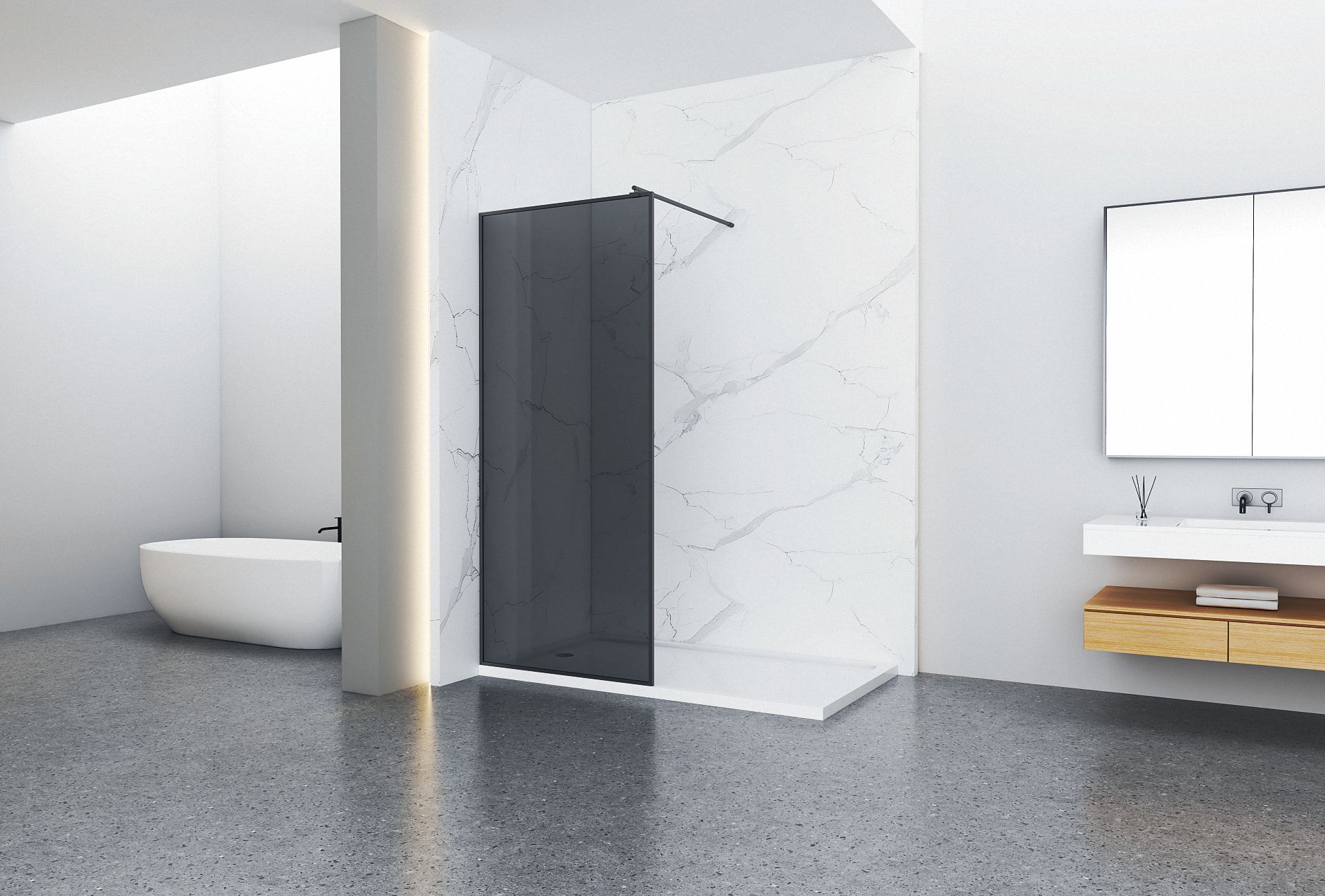 Shower screen model KL-AS002-1 by SHKL