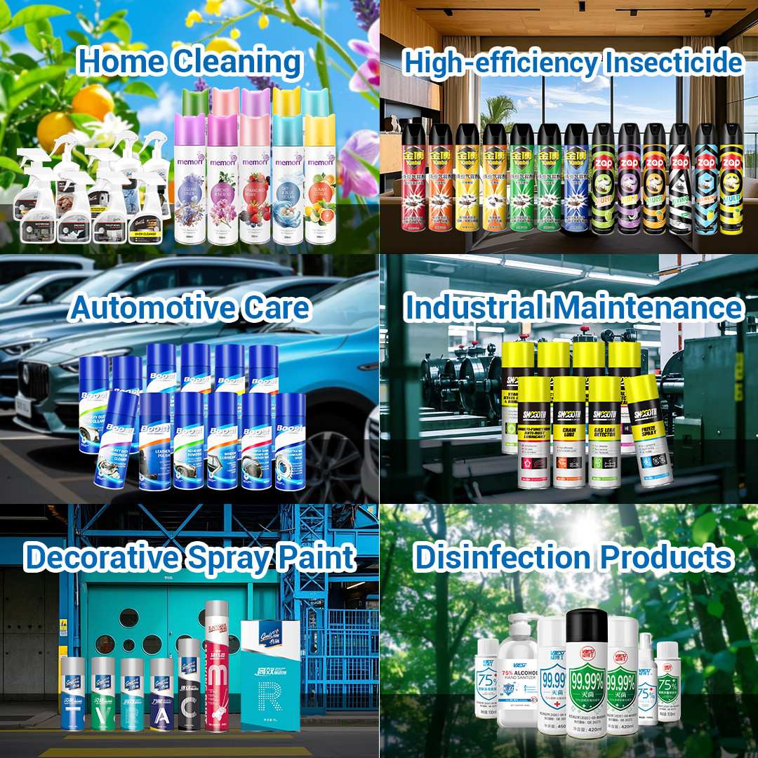 Application scenario of aerosol OEM products including air freshener and insecticide
