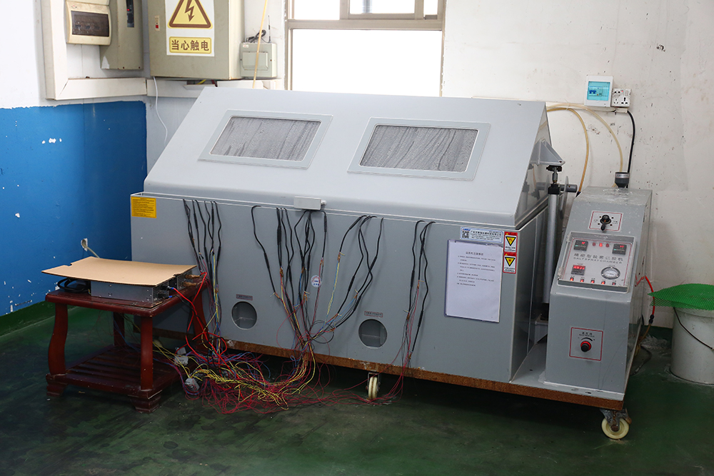 Salt spray testing machine used for corrosion resistance validation at Yongxin