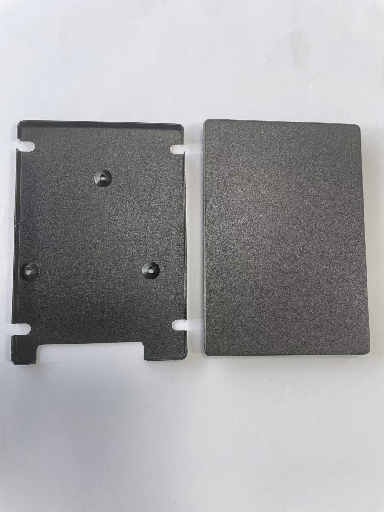 Aluminum alloy electrophoretic coating in black