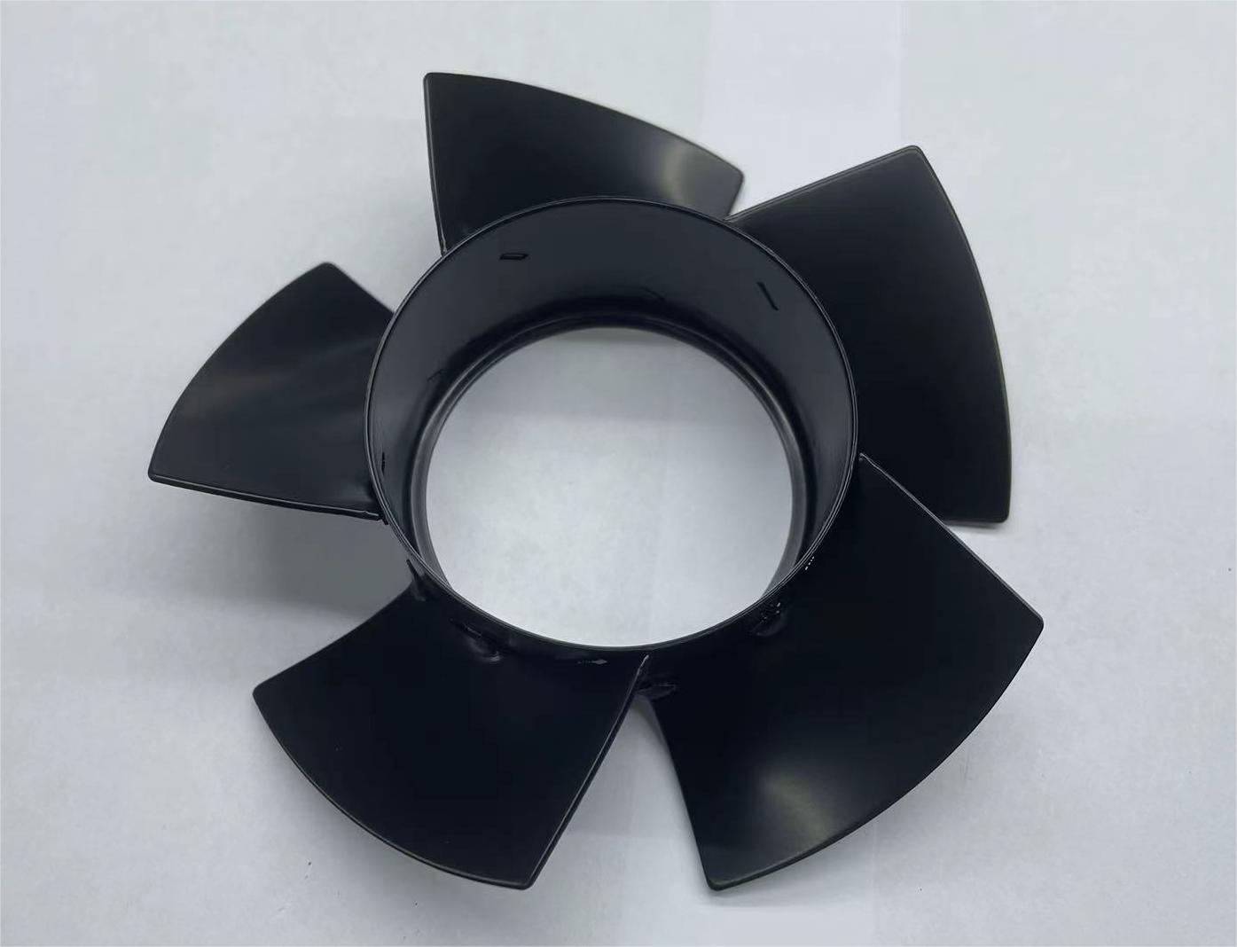 4E leaf sleeve with black electrophoretic coating validated at 240-hour salt spray
