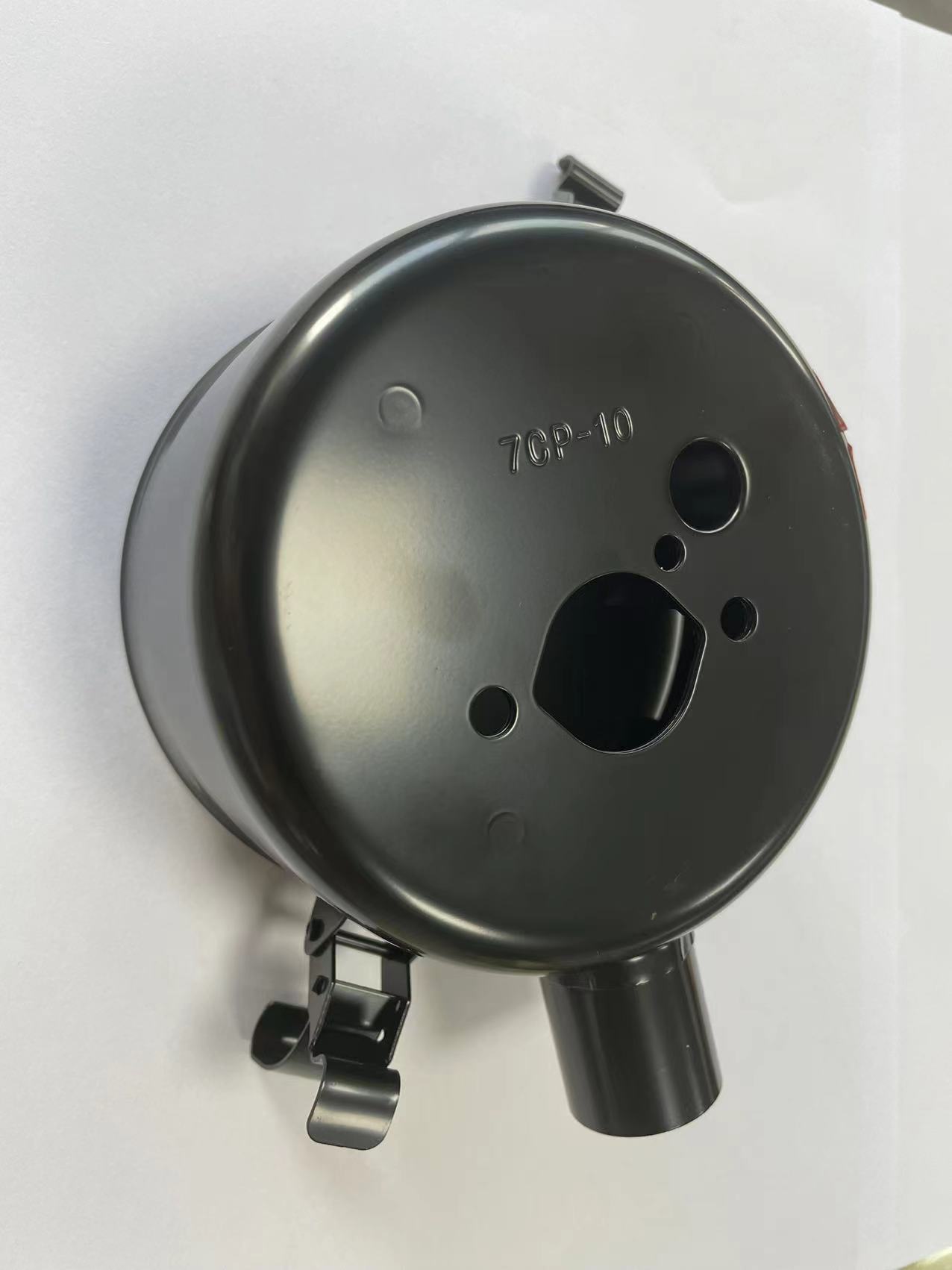 Engine muffler with 720-hour salt spray electrophoretic coating