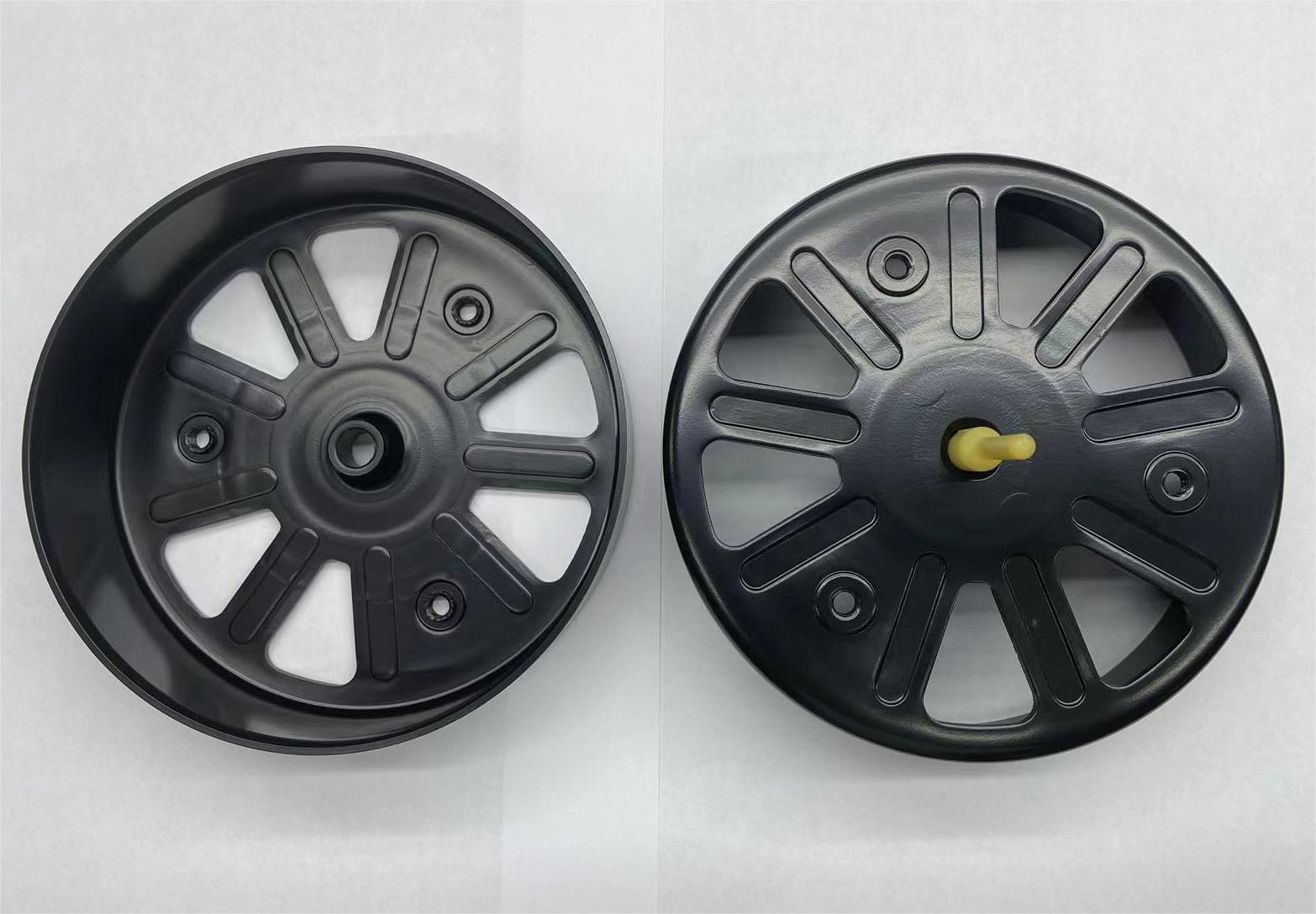 Electrophoretic coated motor housing after 96-hour neutral salt spray testing