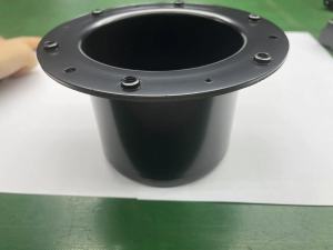 Metal parts with electrophoretic coating samples