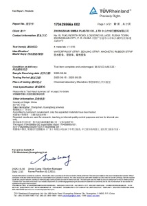 Test Report for REACH SVHC Screening and RoHS Restricted Substances Compliance