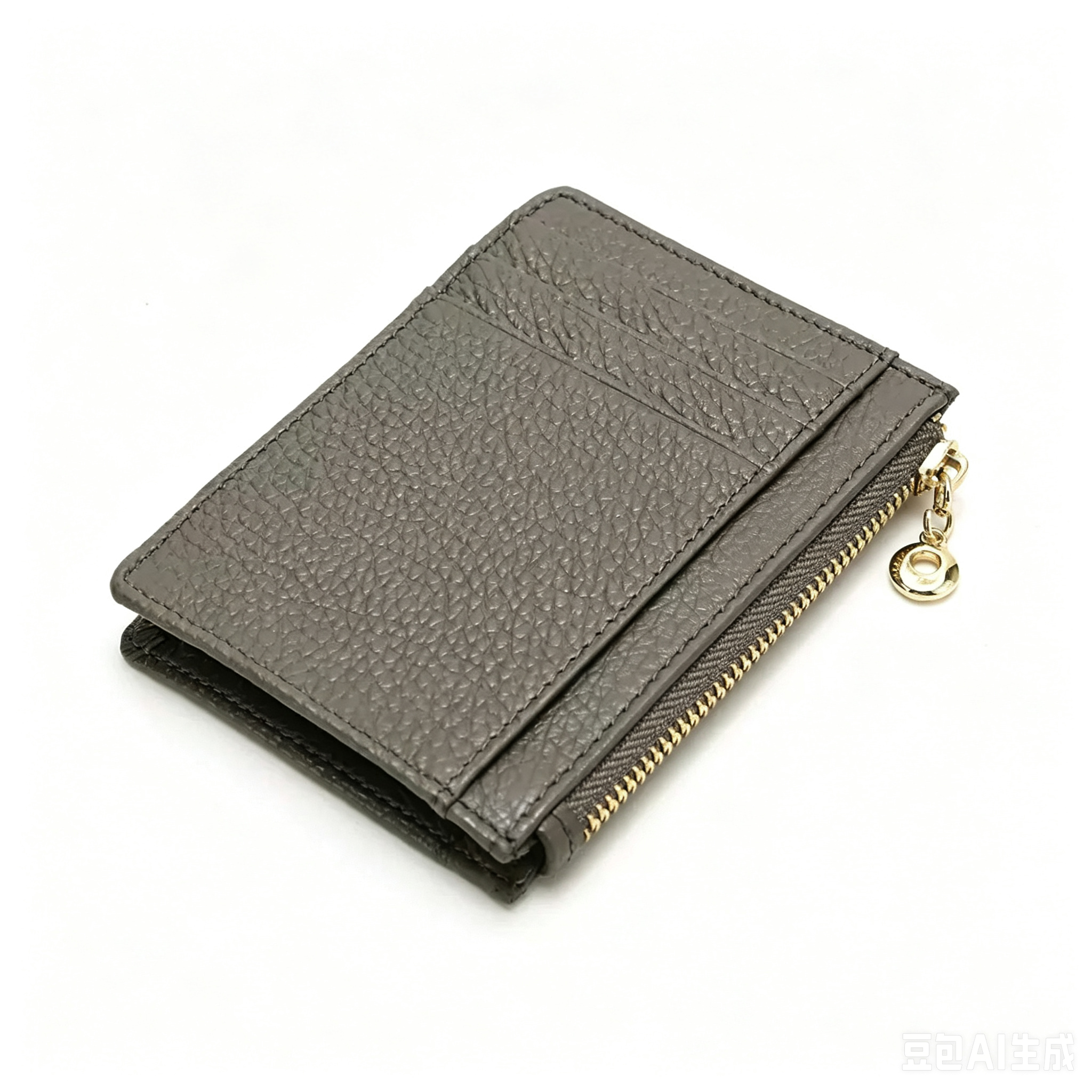 Zipper card holder with rust-proof alloy hardware for retail wholesale programs