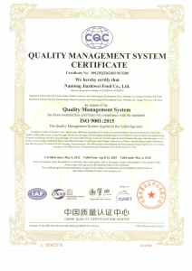 QUALITY MANAGEMENT SYSTEM CERTIFICATE
