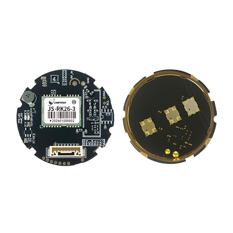 Jumpstar JS-RK40 dual-band high-precision RTK GNSS module with integrated helical antenna