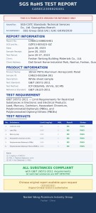 SGS RoHS Test Report — Restricted Substances