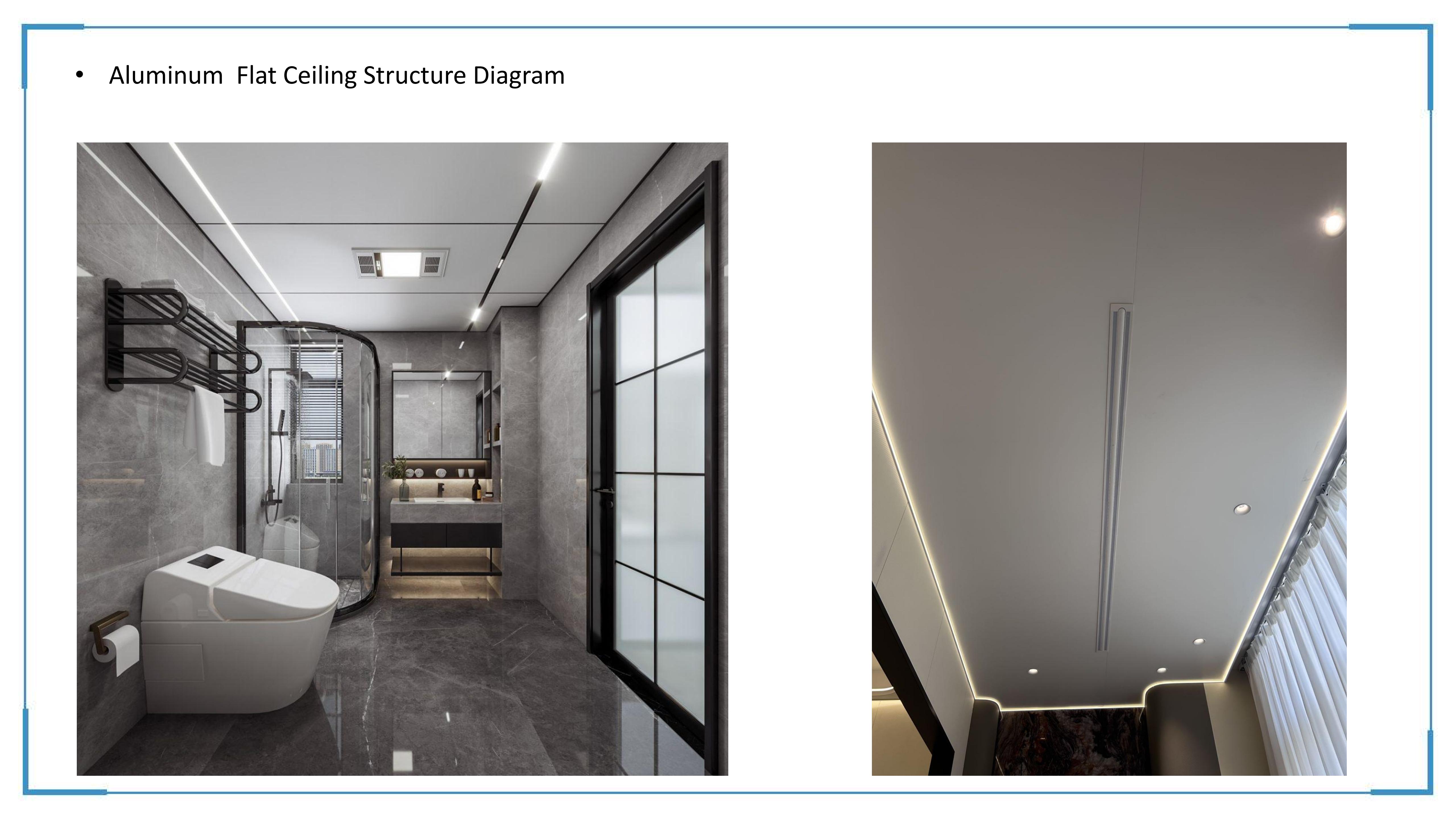 Aluminum honeycomb ceiling finish effect