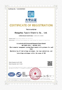 CERTIFICATE OF REGISTRATION / Environmental Management System Certificate