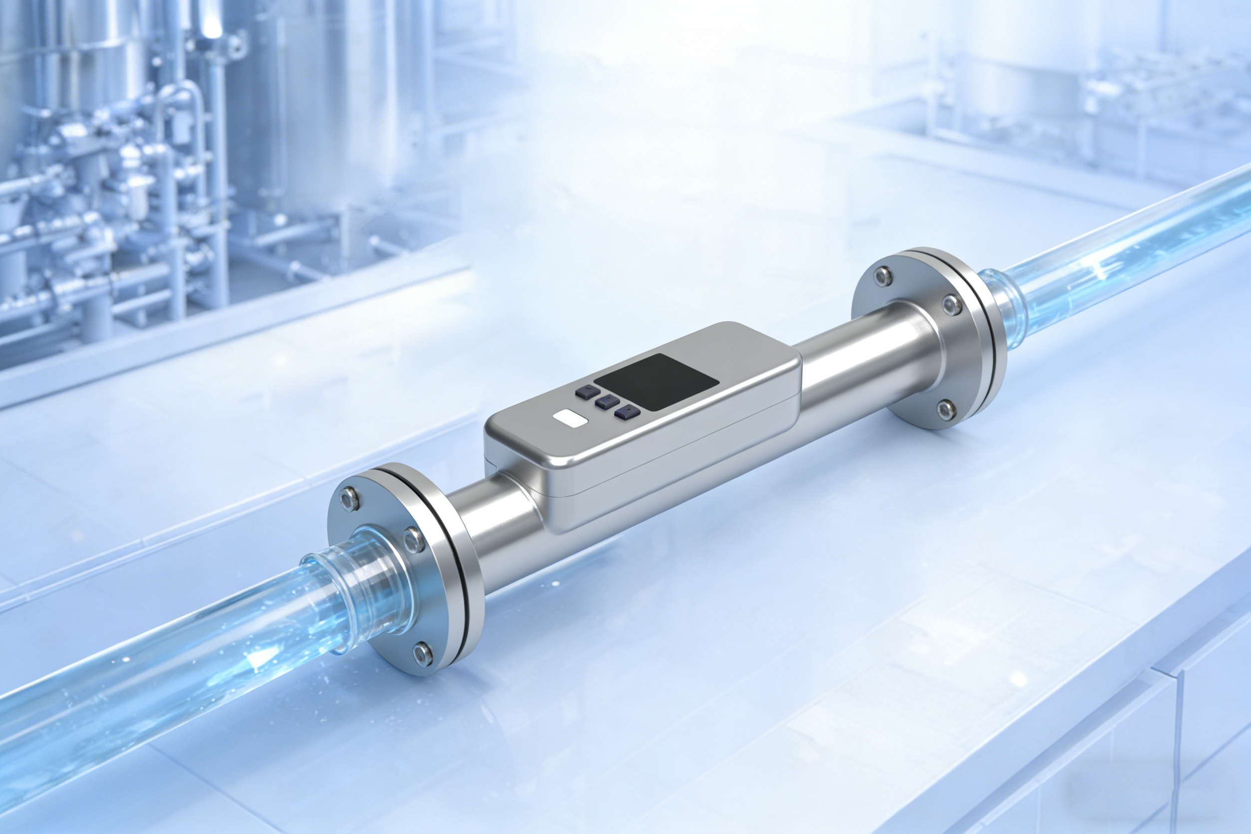 TPD Series Inline Ultrasonic Flow Sensor for Liquid Cooling Systems