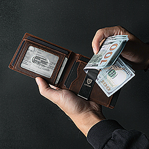 LORZOR Bifold AirTag Wallet A4