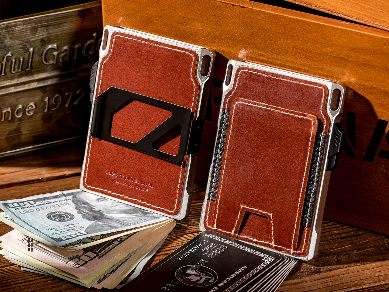 LORZOR 1979 Tactical Wallet compared with a pure metal minimalist wallet on access, capacity and cash handling