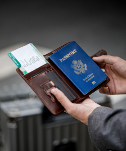 LORZOR Passport AirTag Wallet