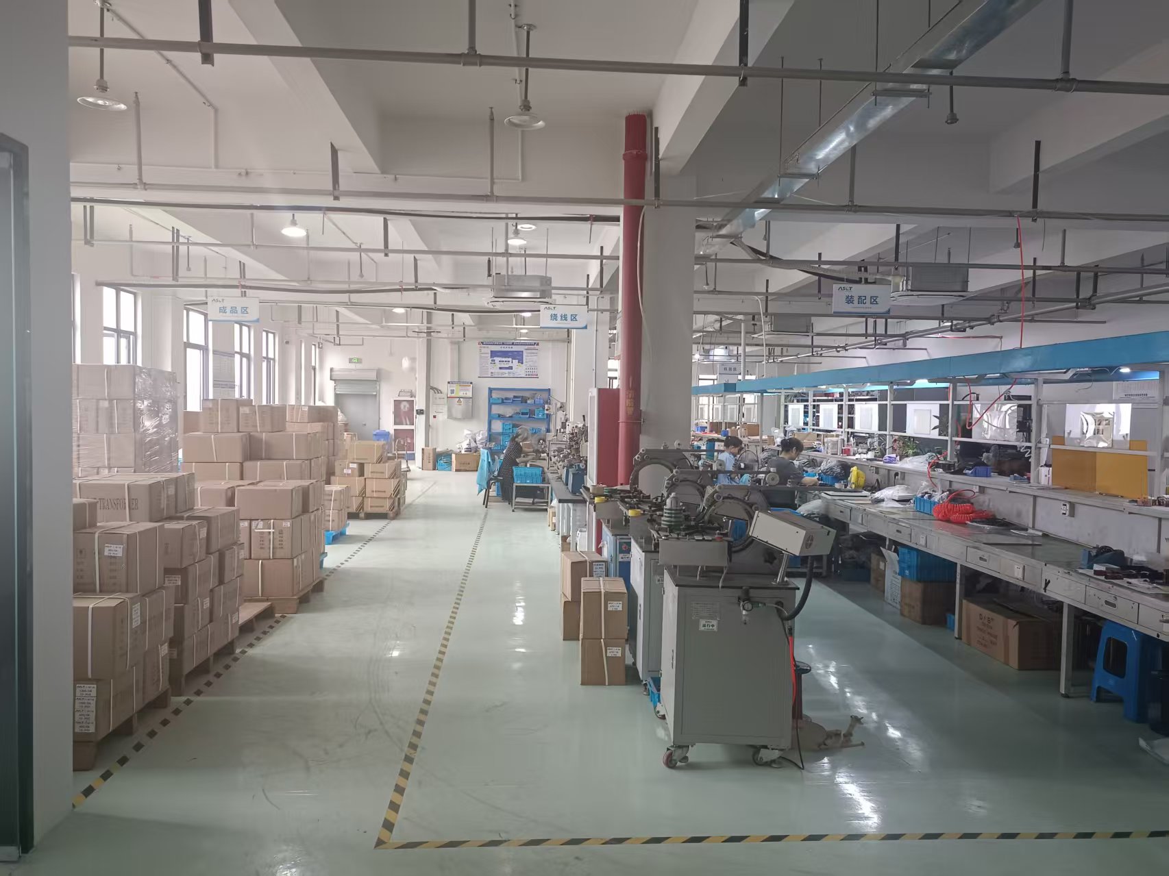 Current transformer production at the HEYI ELECTRICAL factory in Wenzhou, China
