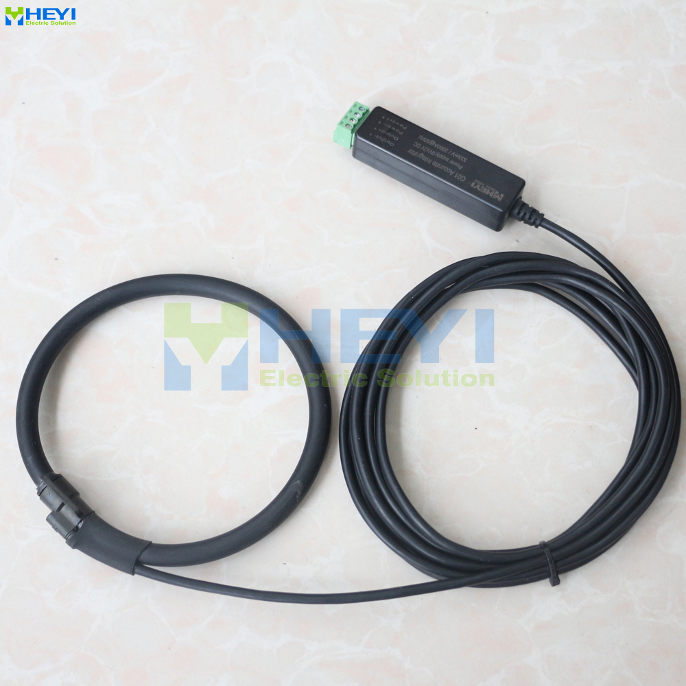 HEYI Black-colored Split Core CT FRC-350-G1 flexible rogowski coil ct rope