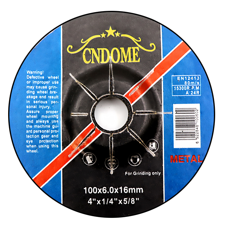 4 inch grinding wheel 100x6x16mm blue black