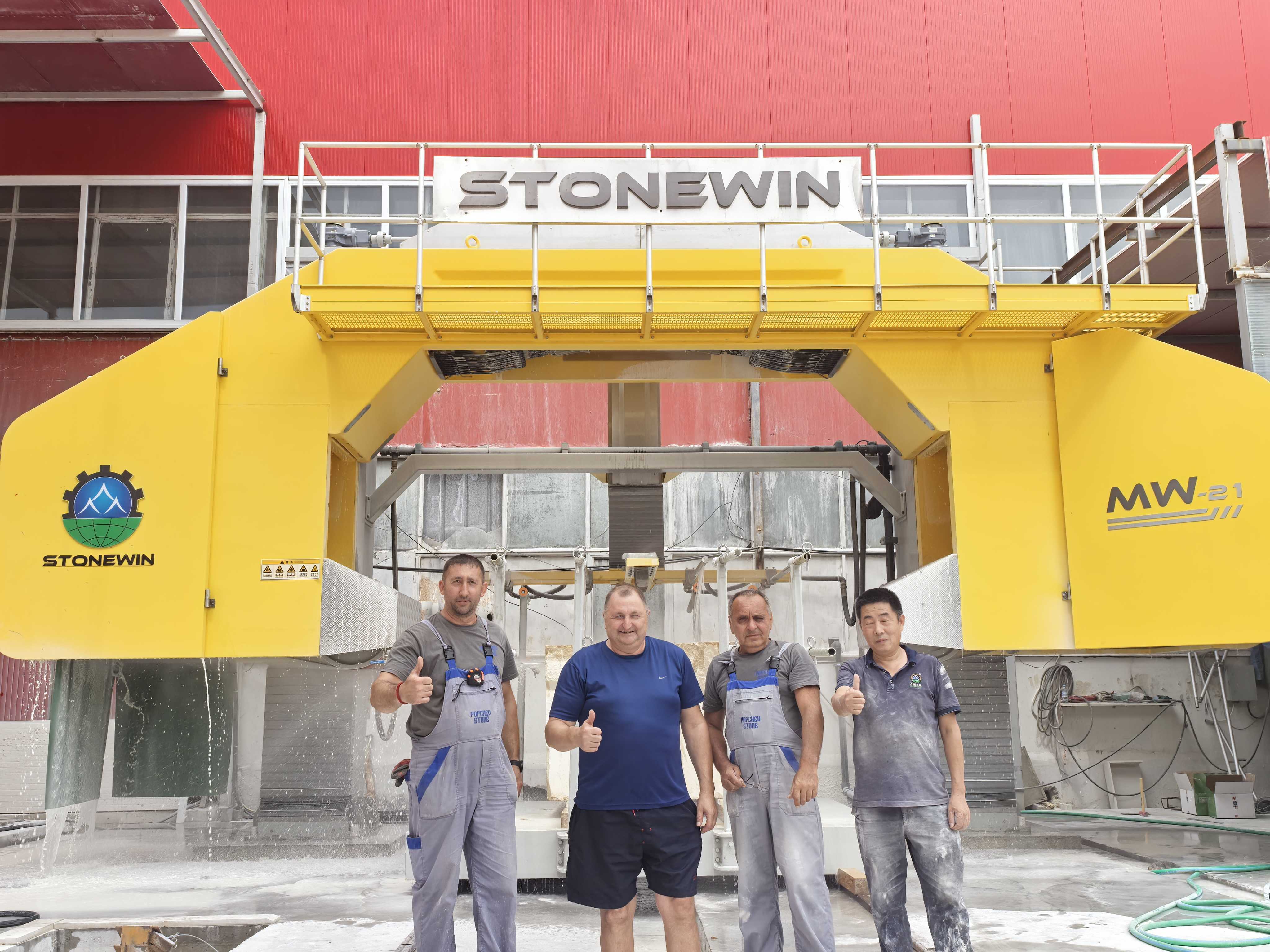 Stonewin multi wire saw machine in Bulgaria Stonewin multi wire saw machine in Bulgaria