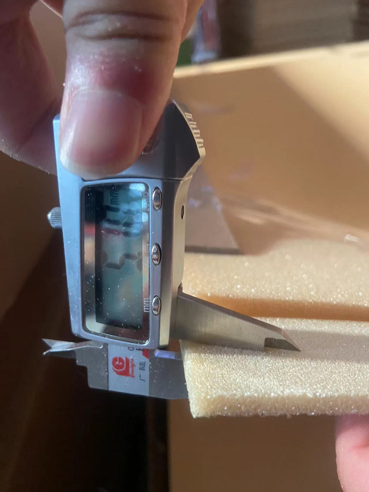 Dimensional inspection to ensure core material specification consistency