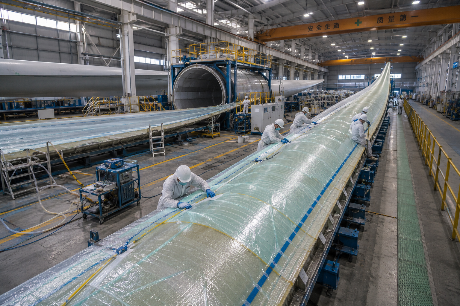 Vacuum infusion for wind blades
