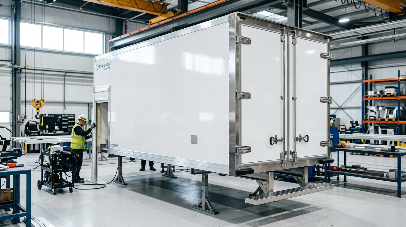 Lightweight composite panels for truck body and transportation applications