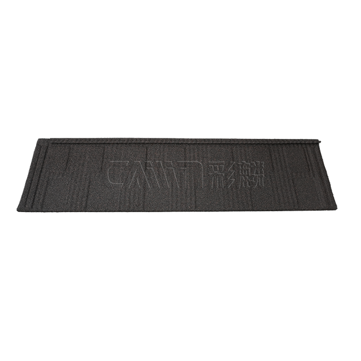 Concealed fastener stone coated metal roofing shingle used in a weighted roofing material decision matrix
