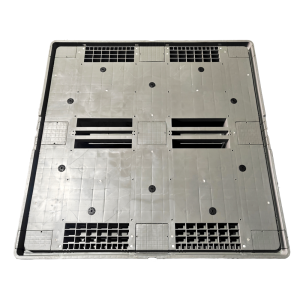 Die-cast pallet boxes for automotive engines