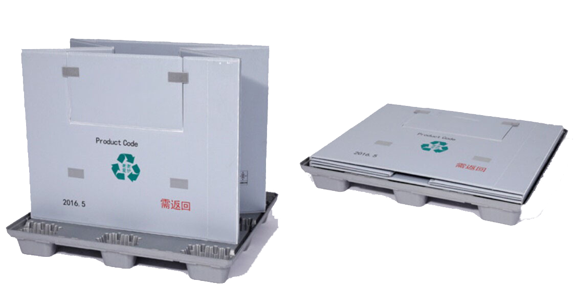 Demountable pallet box for space-saving logistics