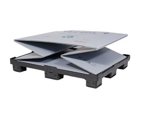 Folding TOYOE pallet box for space-saving return logistics
