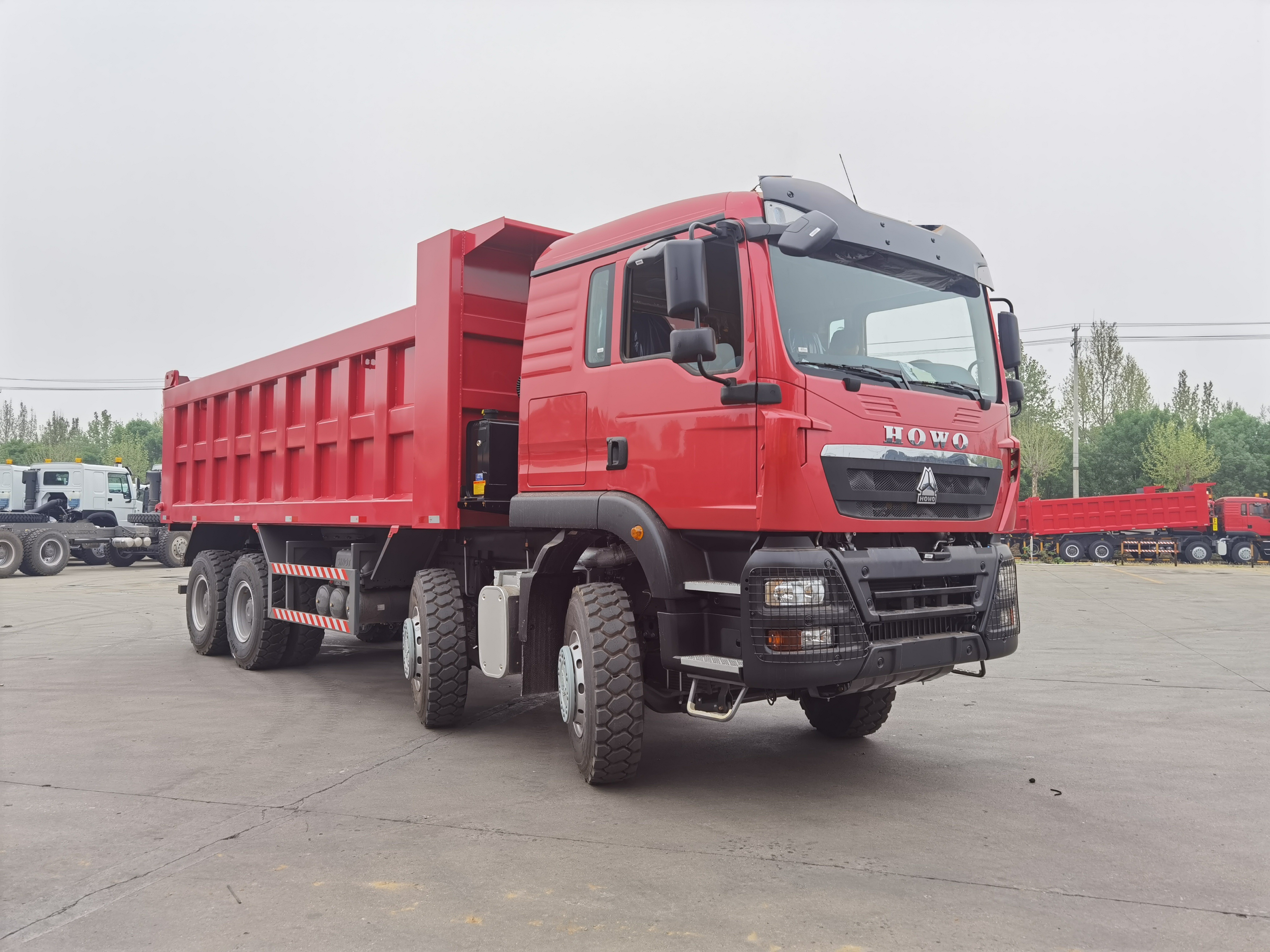 SINOTRUK HOWO TX 8×4 Dump Truck on a mining site in Angola