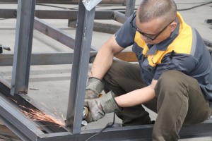 worker welding operation 