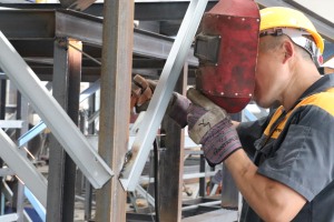 worker welding operation 