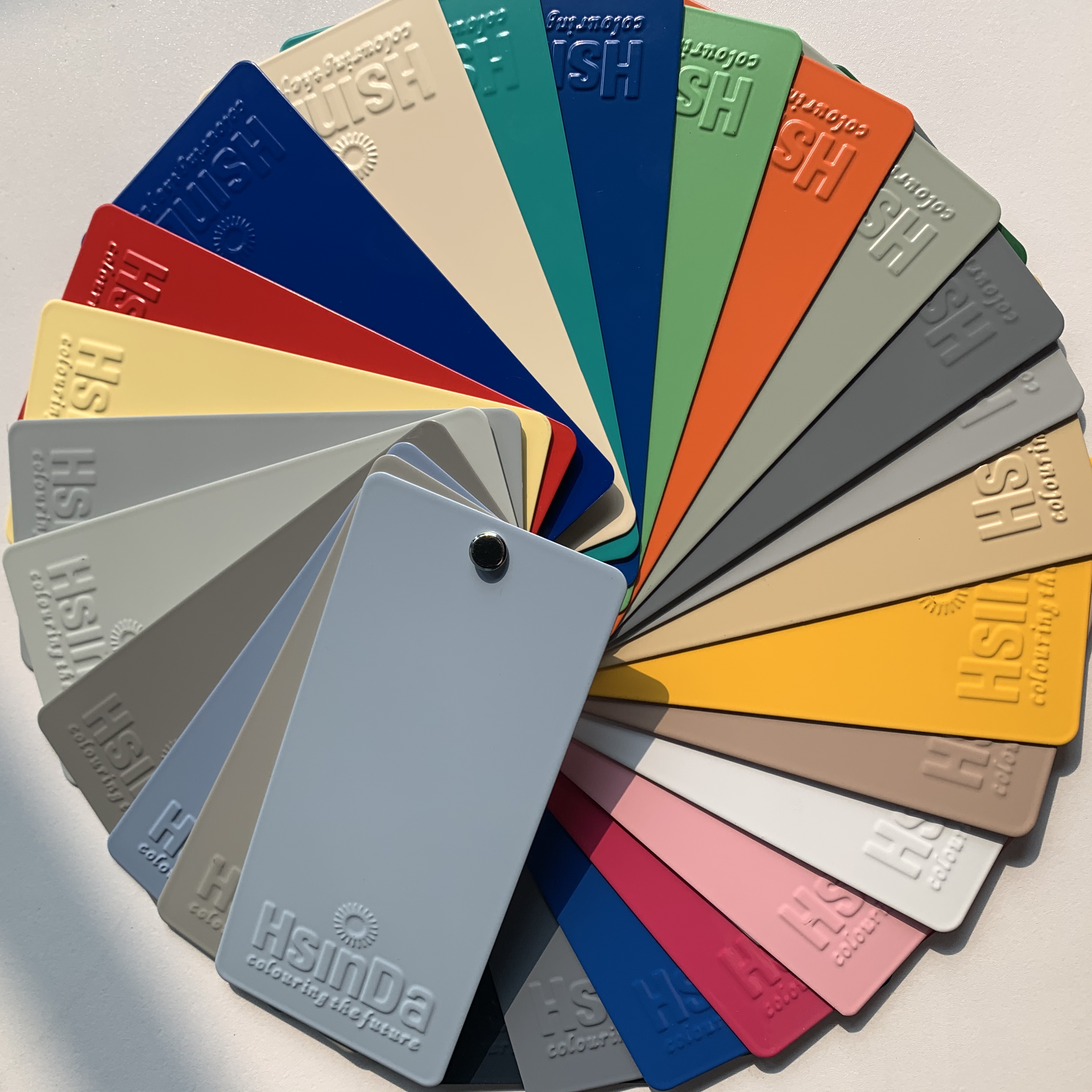 Pure epoxy powder coating color samples