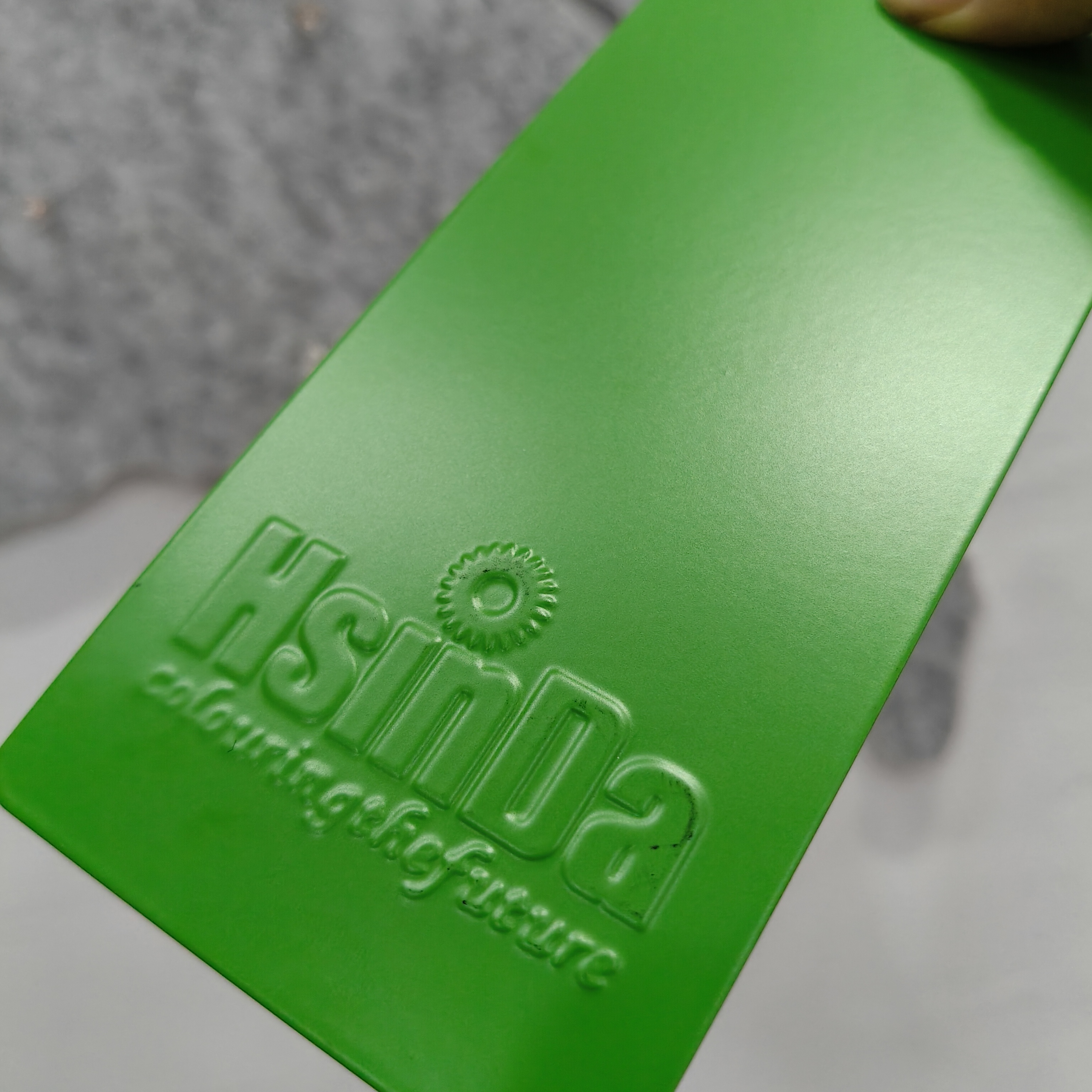 Matt Green Powder Coating Sample