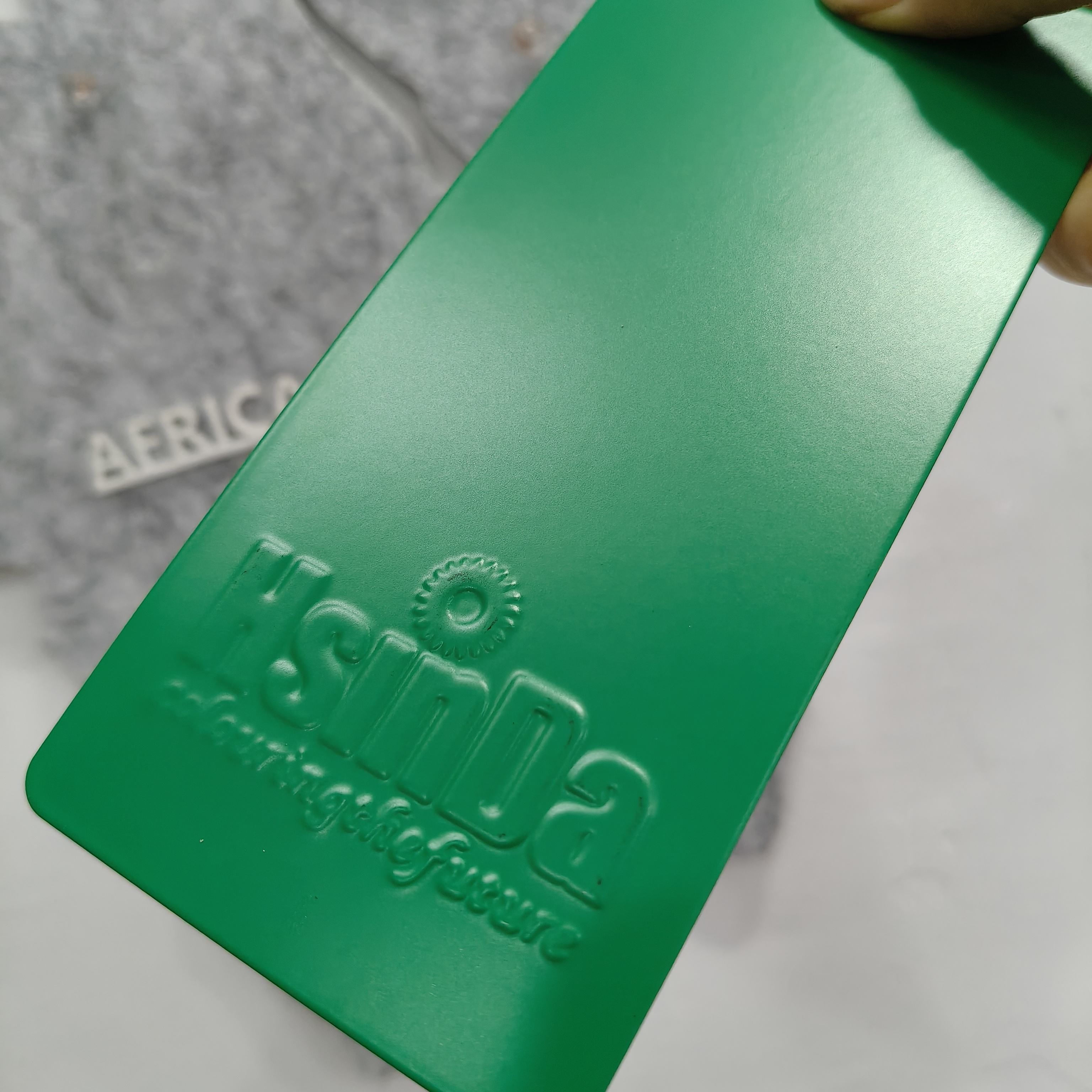 Matt Green Powder Coating Sample