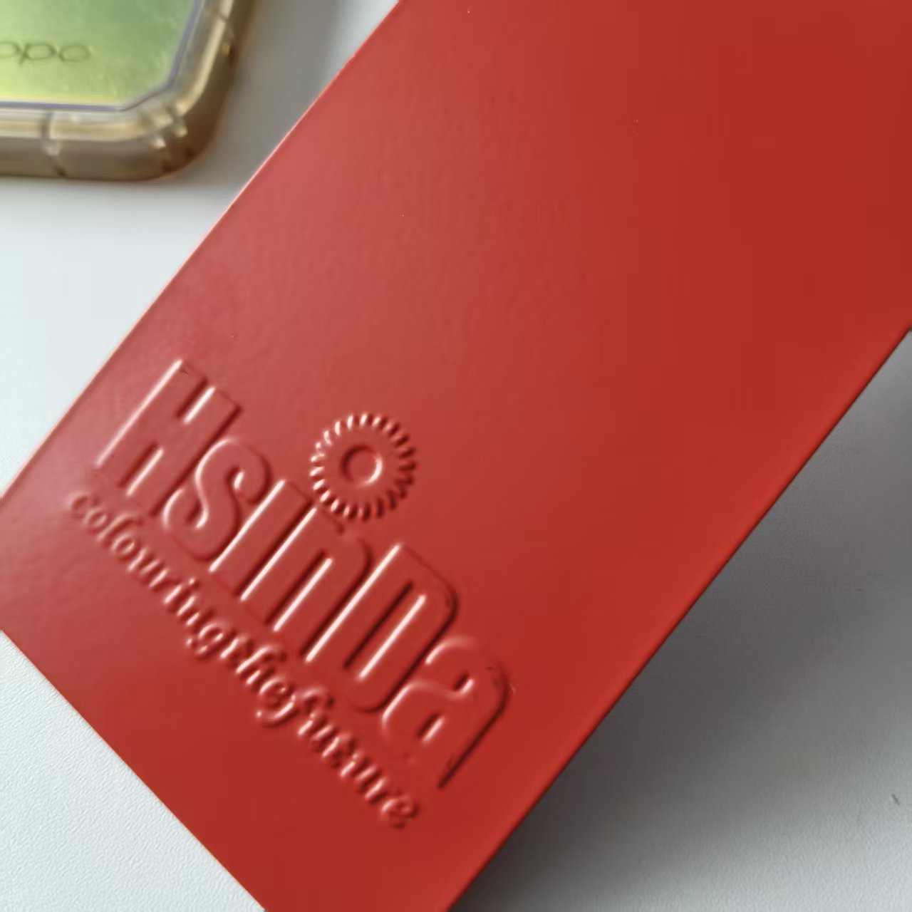 Matt Red Powder Coating Sample
