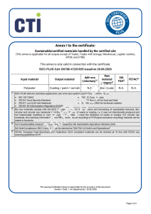 ISCC PLUS Certificate