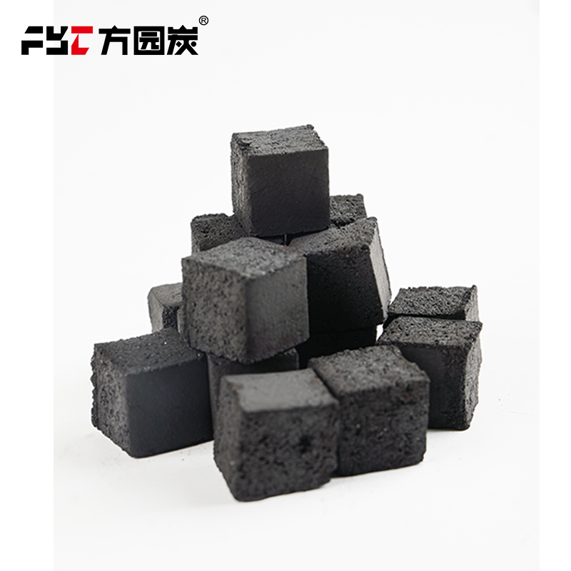 FYC hookah charcoal briquettes prepared for batch specification review, sampling and export order confirmation