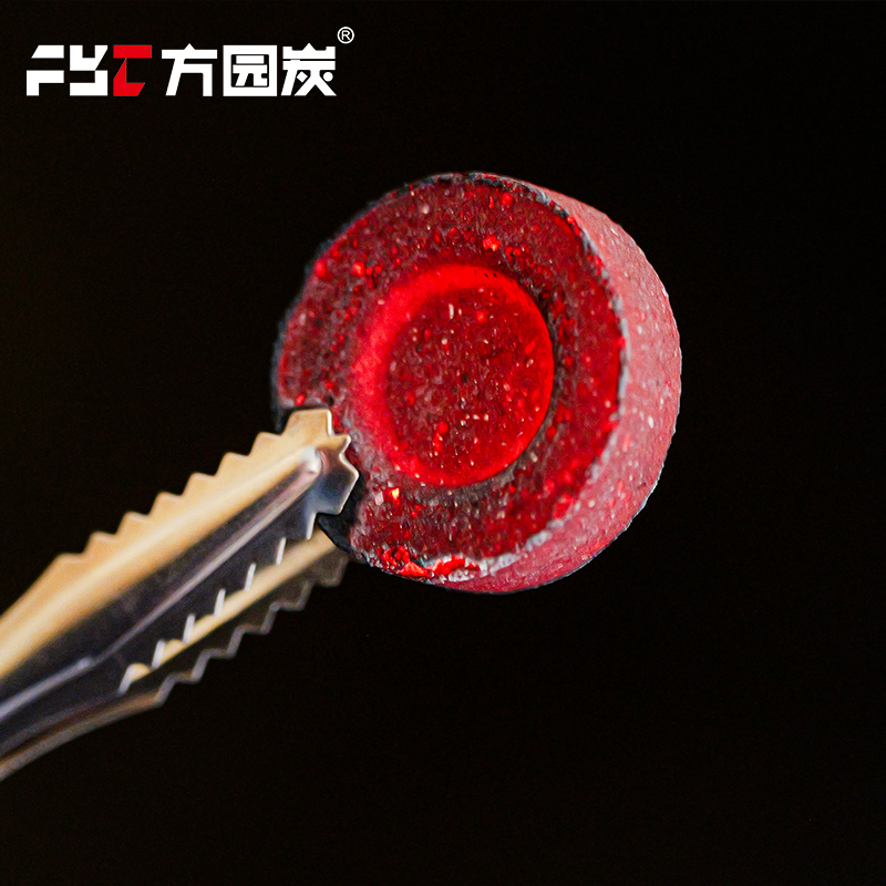 33mm incense charcoal with foil coating for aromatherapy and bakhoor burners
