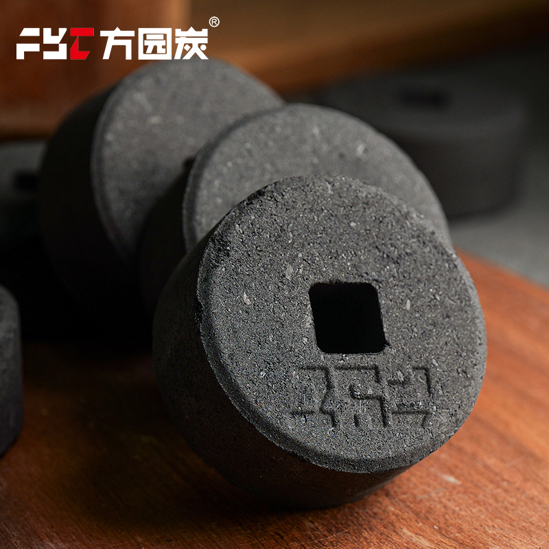 Barbecue charcoal briquettes in stick and briquette form for restaurant grilling comparison