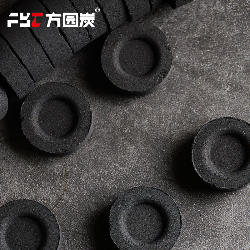 Round 33mm quick-light incense charcoal tablets with foil coating