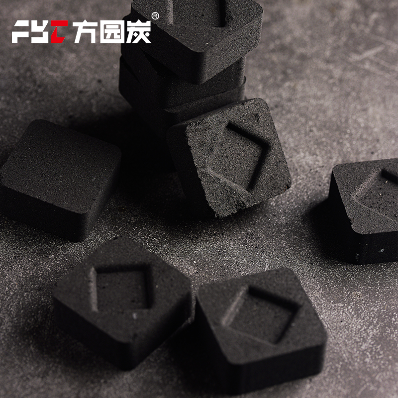 FYC Incense Charcoal 33mm round gold foil and silver foil variants
