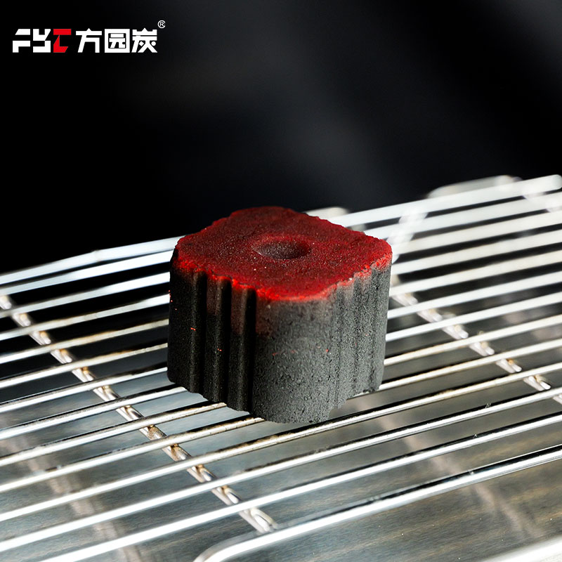 Barbecue charcoal briquettes and sticks for grilling