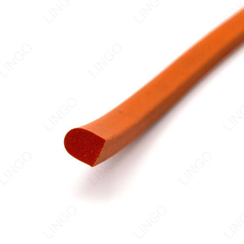 Sponge silicone rubber extrusion cord cut piece