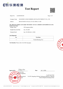CTI Test Report: UL 94 V-0 Flammability Certification