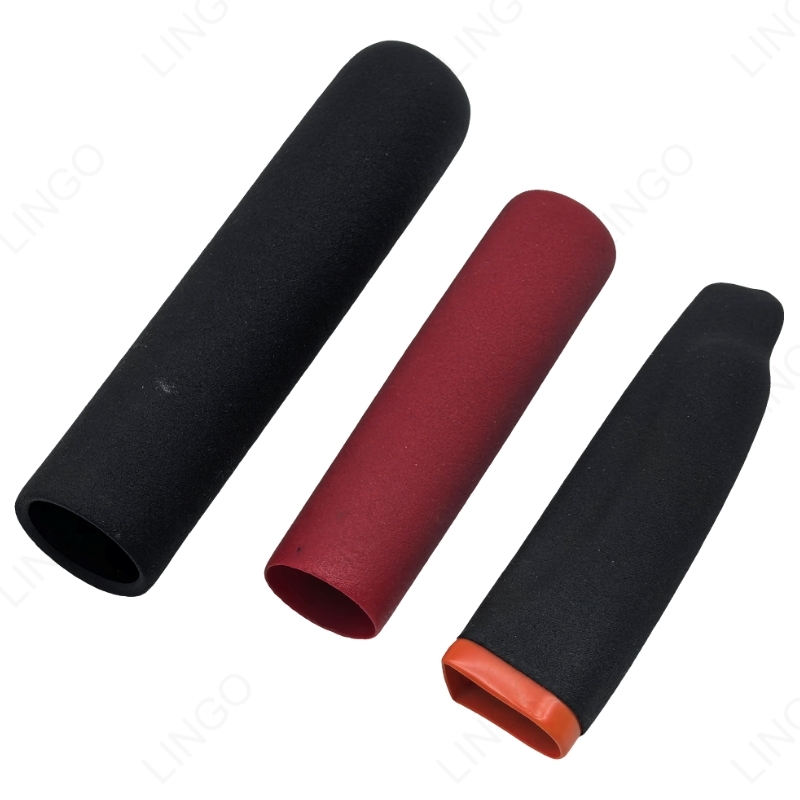 PVC dipping handle LGHD black glossy front view