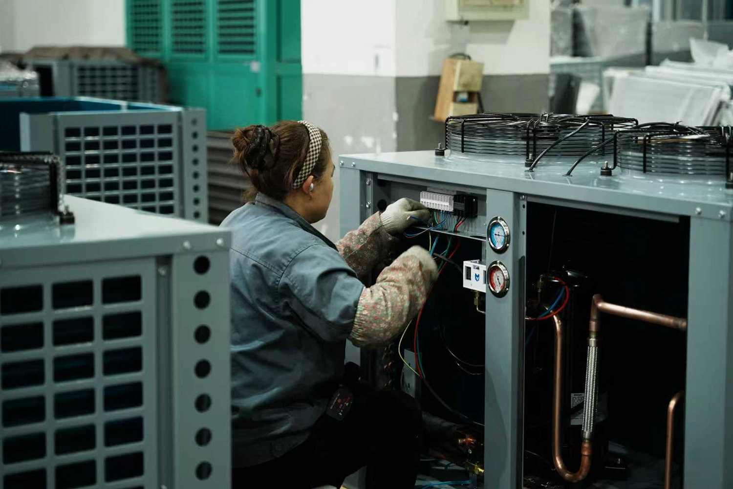 Cold room refrigeration equipment production workshop of Clevier Refrigeration (Jiangsu) Co., Ltd.