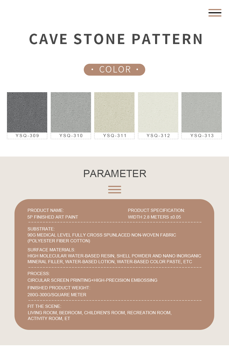 Nockybrothers Grade 5 Waterproof Finished Art Paint - Cave Stone Pattern